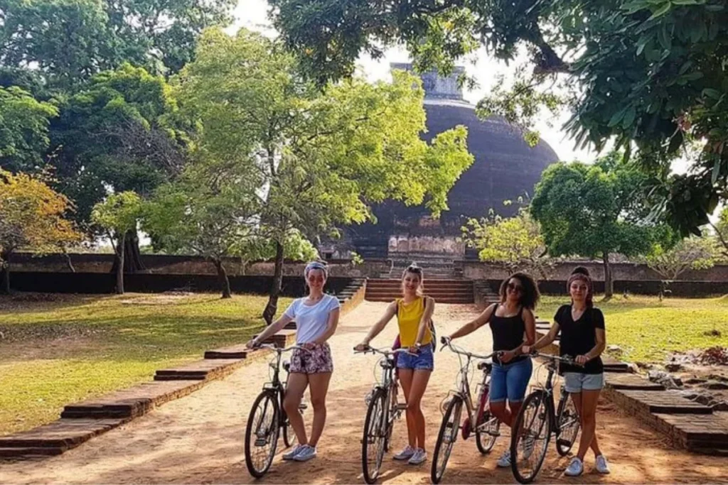 Polonnaruwa unesco site explore by cycles