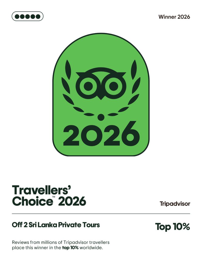 Tripadvisor Travelers’ Choice Award 2026 – Off2SriLanka Tours