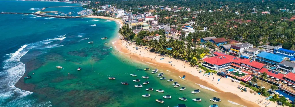 Mirissa Beach on Sri Lanka’s southern coast
